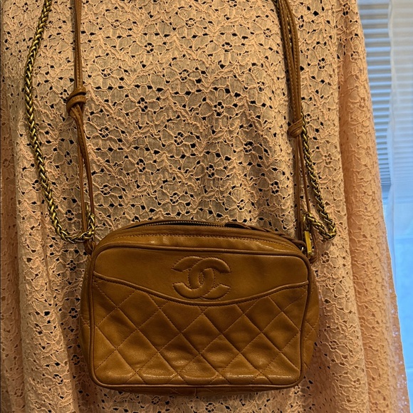 Chanel Camel Quilted Crossbody Camera Bag - Picture 8 of 16